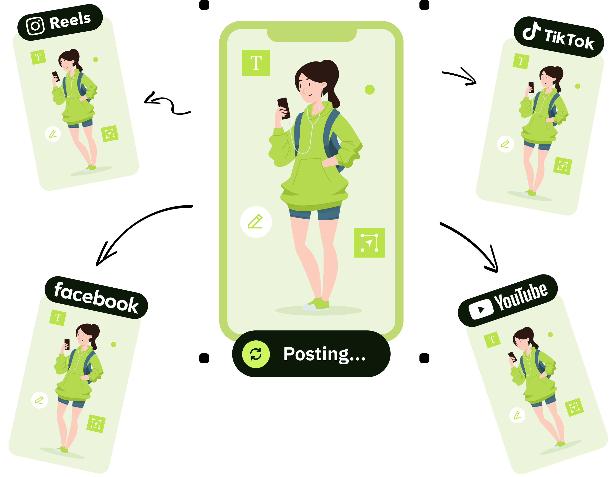 Publica en varias redes sociales