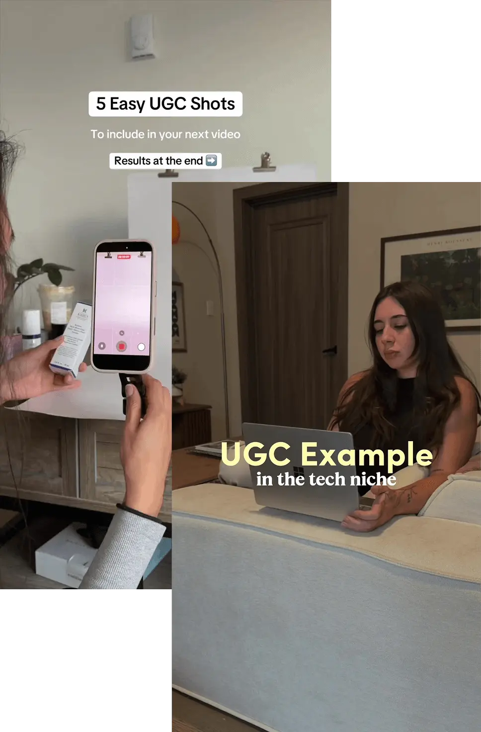Parfait pour tous les types de contenu UGC