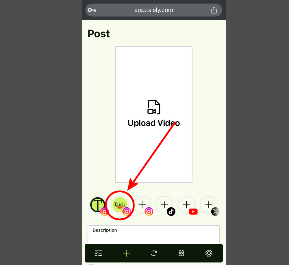 Instagram account successfully connected